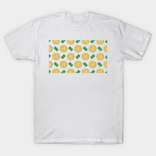 Jamaica’s Jamaican dollar J$ code JMD banknote and coin pattern wallpaper T-Shirt by FOGSJ